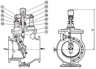 Non-Water Hammer Check Valve SL-SND Sectional Assembly