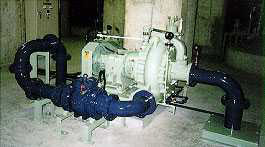 Enhanced Self-Priming Pump / UPS type pump at a sewage-treatment plant