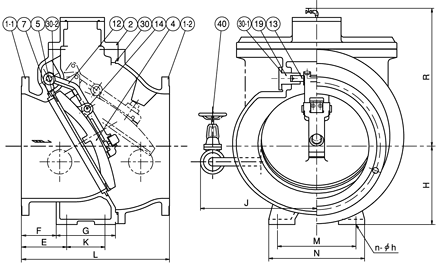 Non-Water Hammer Check Valve SL-SH