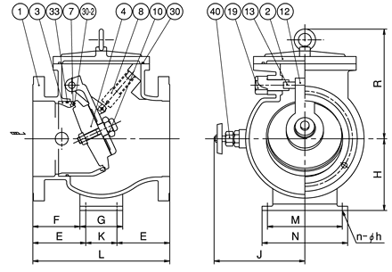 Non-Water Hammer Check Valve SL-SN