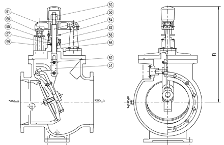 Non-Water Hammer Check Valve SL-SND Sectional Assembly