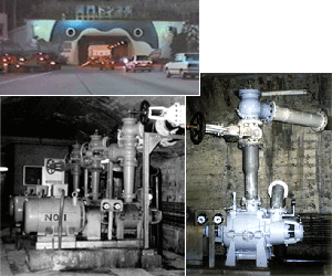 Multistage Self-Priming Pump / Seawater drain pumps under operation in Kanmon Tunnel (USM type)