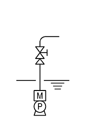 Submerged pump