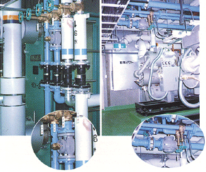 直動式定流量弁　大規模地域ヒートポンプシステム