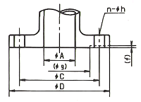 直動式定流量弁　フランジ基準寸法　標準 JIS 10K FF 型